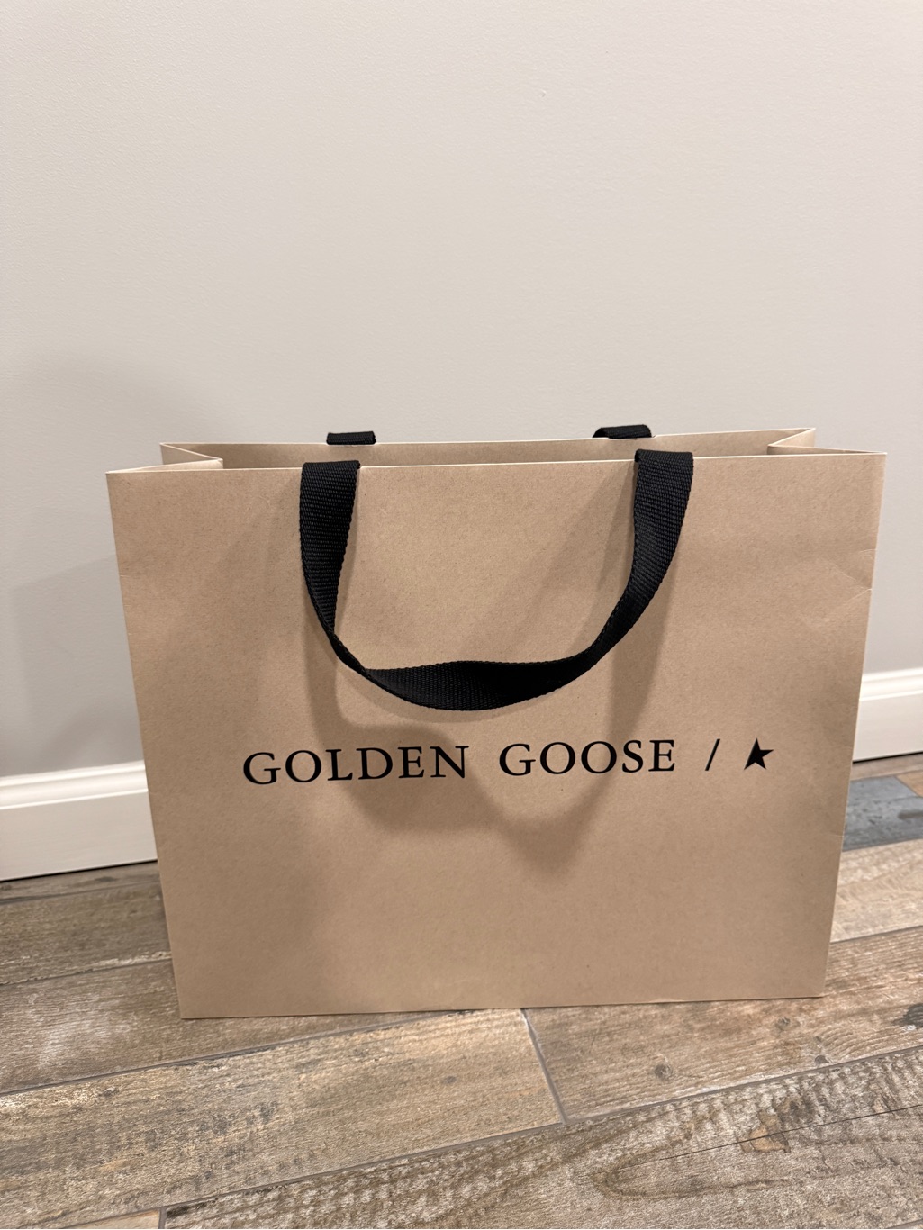 Authentic Paper Golden Goose Shopping Bag